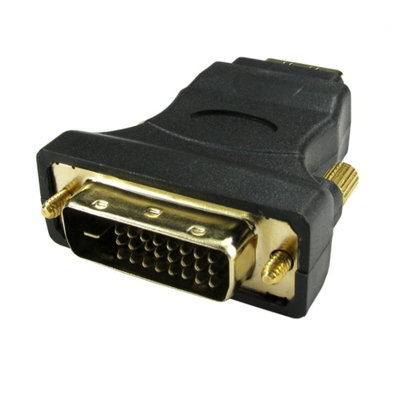 Kenable Hdmi Female Socket To Dvi-D 25 Pin Male Plug Converter Gold from B&Q