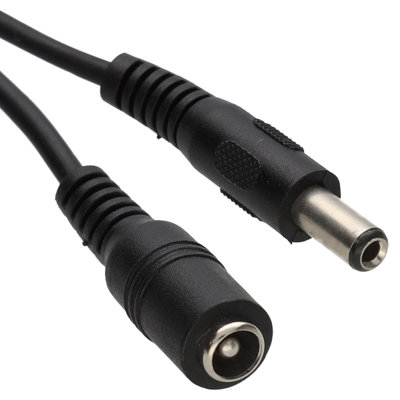 Kenable 5.5 X 2.5mm Dc Power Plug To Socket Cctv Extension Lead Cable 3M