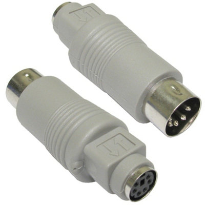 Kenable 6 Pin Mini Din Female Socket To 5 Pin Male Keyboard Plug Adapter from B&Q