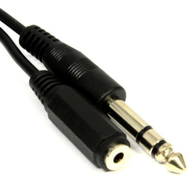 Kenable 3.5mm Stereo Jack Socket To 6.35mm Stereo Jack Plug 0.5M 50Cm from B&Q