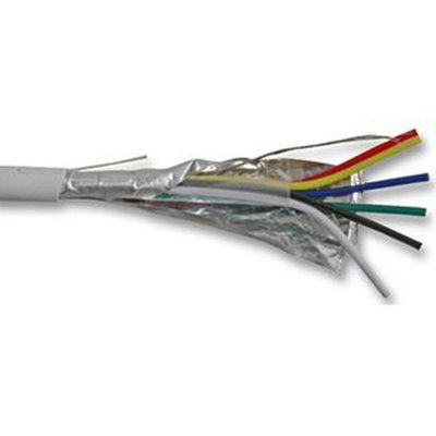 Kenable Alarm Security Screened Cca Cable 6 Core White 100M from B&Q
