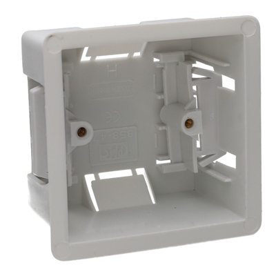 Kenable Dry Lining Plasterboard Back Box Pattress Box 1 Gang 47mm from B&Q