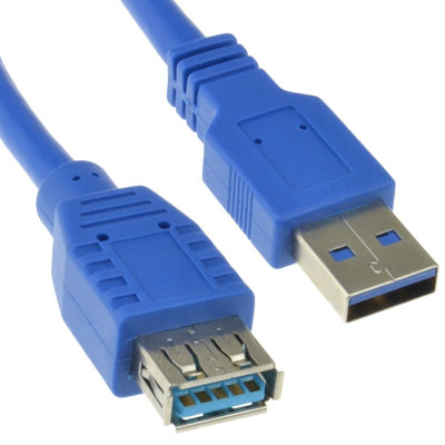 Kenable Usb 3.0 Superspeed Extension Cable Type A Male To Female Blue 5M Long from B&Q