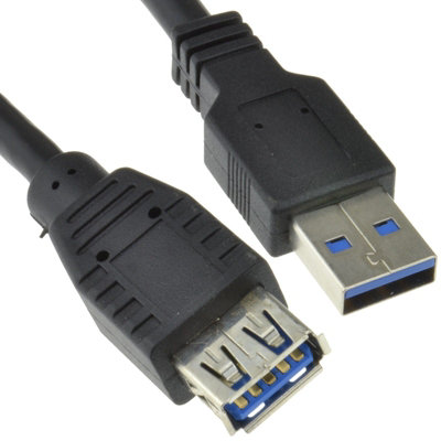 Kenable Usb 3.0 Superspeed Extension Cable Type A Male To Female Black 3M Long from B&Q