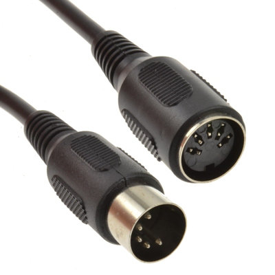 B&Q -  5 Pin Din Male To Female Audio Midi At Extension Cable 2.5M
