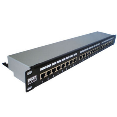 Kenable 24 Port Shielded Network Patch Panel Cat5E Stp Vertical Punchdown from B&Q