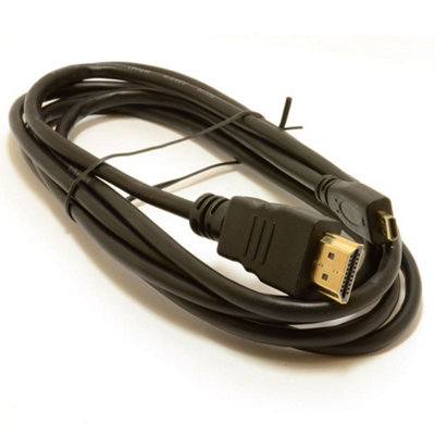 Kenable Micro D Hdmi High Speed Cable To Hdmi For Tablets & Cameras 1080P 2M from B&Q