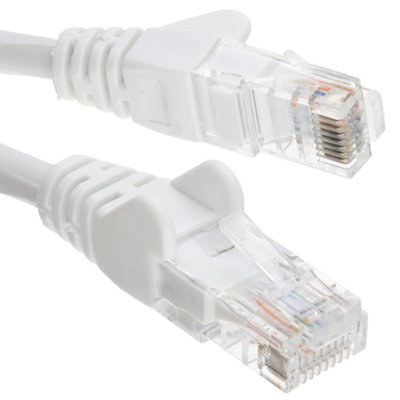 B&Q -  C6 Cat6-Cca Utp Rj45 Ethernet Lszh Networking Cable White 3M