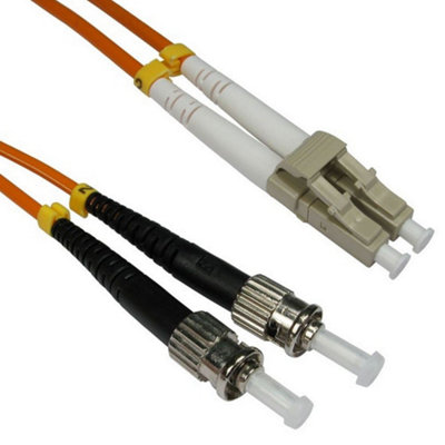 B&Q -  Om2 Orange Fibre Optic Lc St 50 125 Duplex mm Patch Lszh Cable 2M
