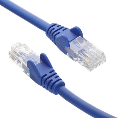 B&Q -  C6 Cat6-Cca Utp Rj45 Ethernet Lszh Networking Cable Blue 10M