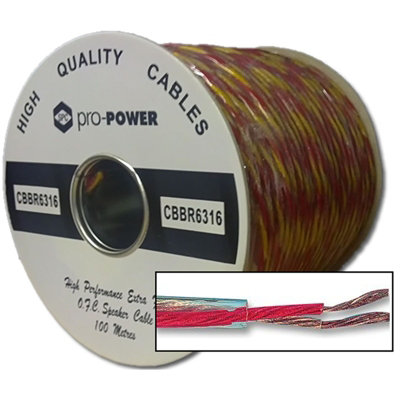 Kenable High Performance Extra Flexible Ofc 189 Strand Speaker Cable Reel 100M from B&Q
