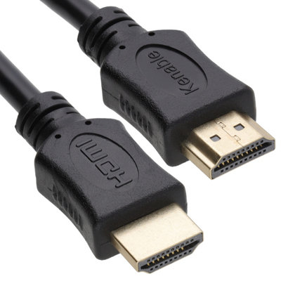 B&Q -  Gold Hdmi Cable High Speed 1080P Hd Tv Screened Lead Black 5M