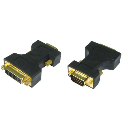 Kenable Svga 15 Pin Male To Dvi-A Female Socket Adapter Gold from B&Q