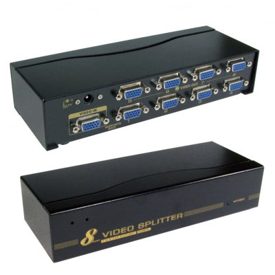 Kenable Svga Vga 8 Port Splitter From 1 Pc Device To 8 Monitors Display 450Mhz from B&Q