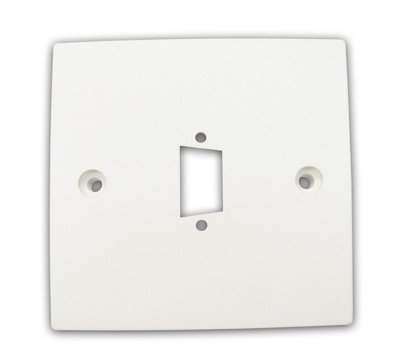 Kenable White Pre Drilled Mounting Wall Faceplate For Svga Panel Mount Stub 2.5Cm B&Q