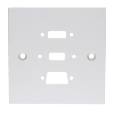 Kenable Pre Drilled Mounting Wall Faceplate For Hdmi Svga & Usb Panel Stubs from B&Q