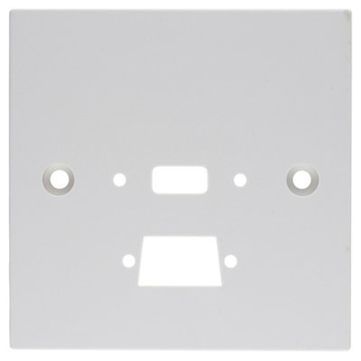Kenable Pre Drilled Mounting Wall Faceplate For Usb & Svga Panel Stub White from B&Q