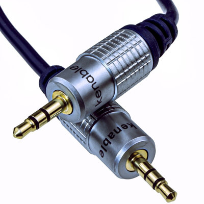 B&Q -  Pure Hq Ofc Shielded 3.5mm Stereo Jack To Jack Cable Gold 15M