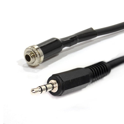 Kenable 3.5mm Stereo Panel Mount Socket To 3.5mm Jack Plug Cable Lead 2M from B&Q