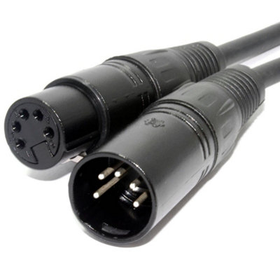Kenable Pulse Dmx Spiral Shielded Insulated 5 Pin Male To Female Cable 2M from B&Q