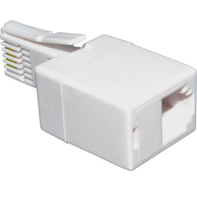 Kenable Bt 431A Plug To 4 Pin Rj11 Socket Telephone Cable Converter Adapter
