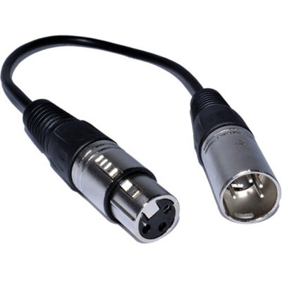 Kenable Pulse Xlr Female Socket To 5 Pin Dmx Male Plug Adapter Cable 25Cm from B&Q