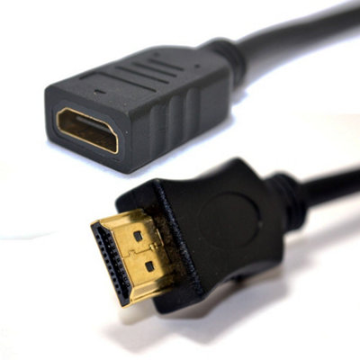 Kenable Hdmi High Speed Hd Tv Extension Lead Male To Female Cable 1080P 0.25M 25Cm from B&Q