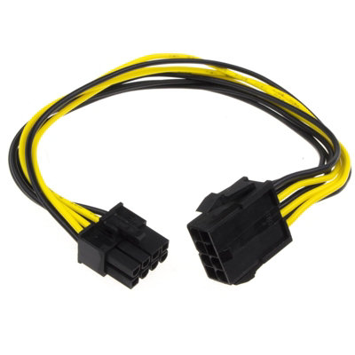 Kenable 8 Pin Pci Express Pcie Power Extension Cable Male To Female 30Cm from B&Q