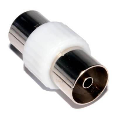 Kenable Tv Freeview Rf Aerial Cable Joiner Female To Female Coupler Nickel from B&Q