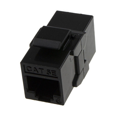 Kenable Rj45 Panel Mount Keystone Coupler Pass Through Keystone Cat5E Utp For Load Bar from B&Q