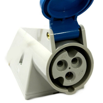 Kenable Caravan Site Power Surface Mount Socket 240V Cee 16A Blue Ip44 from B&Q