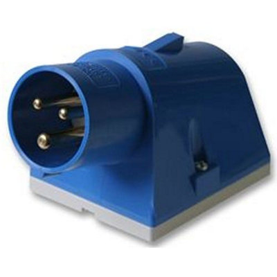 Kenable Caravan Site Power Surface Mount Plug 240V Cee 16A Blue Ip44 from B&Q