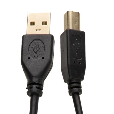 Kenable Gold 24Awg Usb 2.0 High Speed Cable Printer Lead A To B Black  1M from B&Q