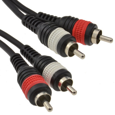 Kenable Pulse Rca Male Phono Plug To Phono Shielded Audio Cable 0.3M 30Cm from B&Q
