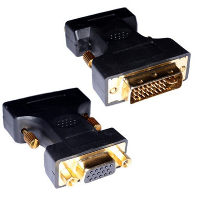 Kenable Dvi-A 24 + 5 Pin Male Plug To 15 Pin Svga Female Converter Adapter from B&Q