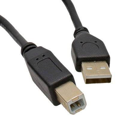 Kenable Gold 24Awg Usb 2.0 High Speed Cable Printer Lead A To B Black 5M from B&Q
