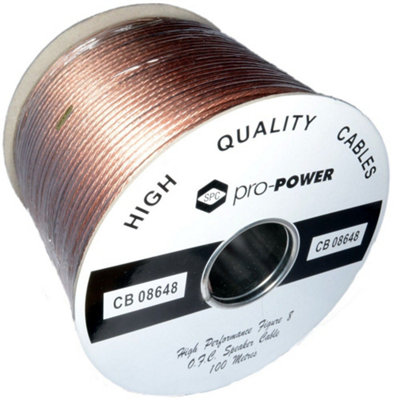 Kenable High Performance Extra Flexible Ofc 196 Strand Speaker Cable Reel 100M from B&Q