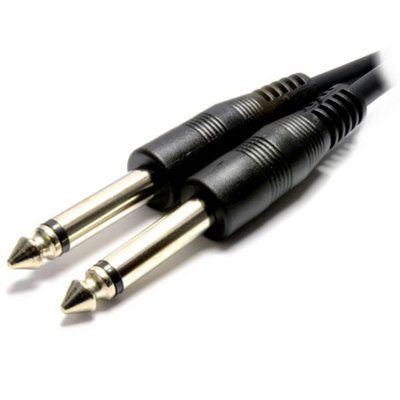 Kenable 6.35mm Mono Plug To 6.35mm Mono Plug Guitar Audio Cable 10M from B&Q