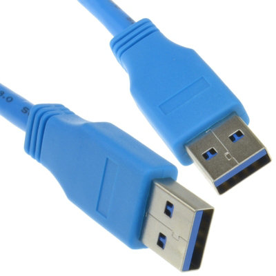 Kenable Usb 3.0 Superspeed Type A Plug To A Plug Cable Lead Blue 1M from B&Q