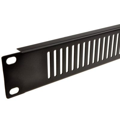 Kenable Blanking Plate Vented 1U For Comms Data Cabinet Rack 19 Inch Black from B&Q