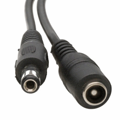 Kenable 5.5 X 2.1mm Dc Power Plug To Socket Cctv Extension Lead Cable 2M
