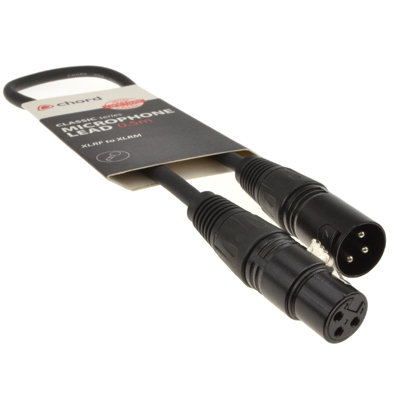Kenable Balanced Xlr Microphone Lead Male To Female Audio Cable Black 0.5M from B&Q