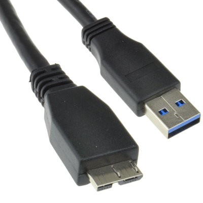 Kenable Usb 3.0 Superspeed A Male To 10 Pin Micro B Male Cable Black 0.5M 50Cm