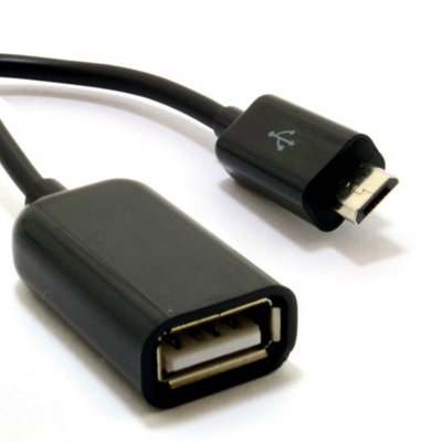 Kenable Otg Usb On The Go Host Hq Adapter Cable Usb A Female To Micro B Black from B&Q