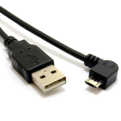 Kenable Usb 2.0 Right Angled Micro B Data & Charging Cable 24Awg 1.5M Lead from B&Q