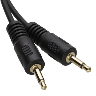 Kenable Mono 3.5mm Jack Plug To Mono 3.5mm Jack Plug Cable Lead 2M Gold from B&Q