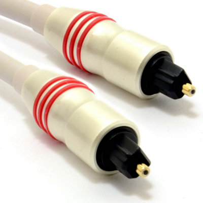 Kenable Pearl Digital Optical Audio Cable 6mm Toslink Plug To Plug Lead 1M from B&Q