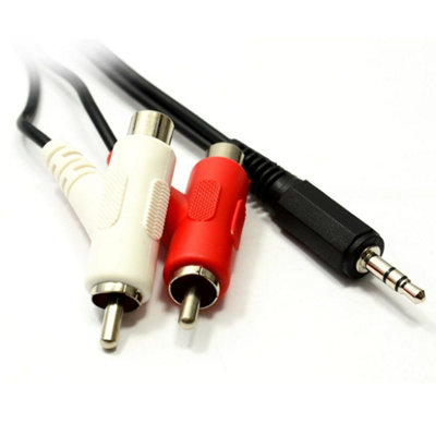 Kenable 3.5mm Stereo Jack To Twin Right Angle Rca Phono Stackable 3M from B&Q