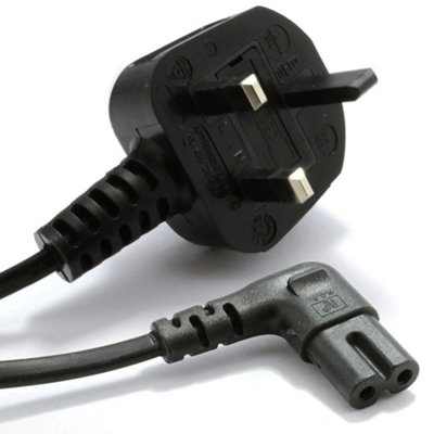 Kenable Power Cord Uk Plug To Right Angle Figure 8 Fig Of 8 Lead Cable C7 2M from B&Q