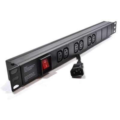Kenable Pdu C13 Sockets 6 Way With C14 Iec Power Distribution Unit Horizontal 1.8M from B&Q